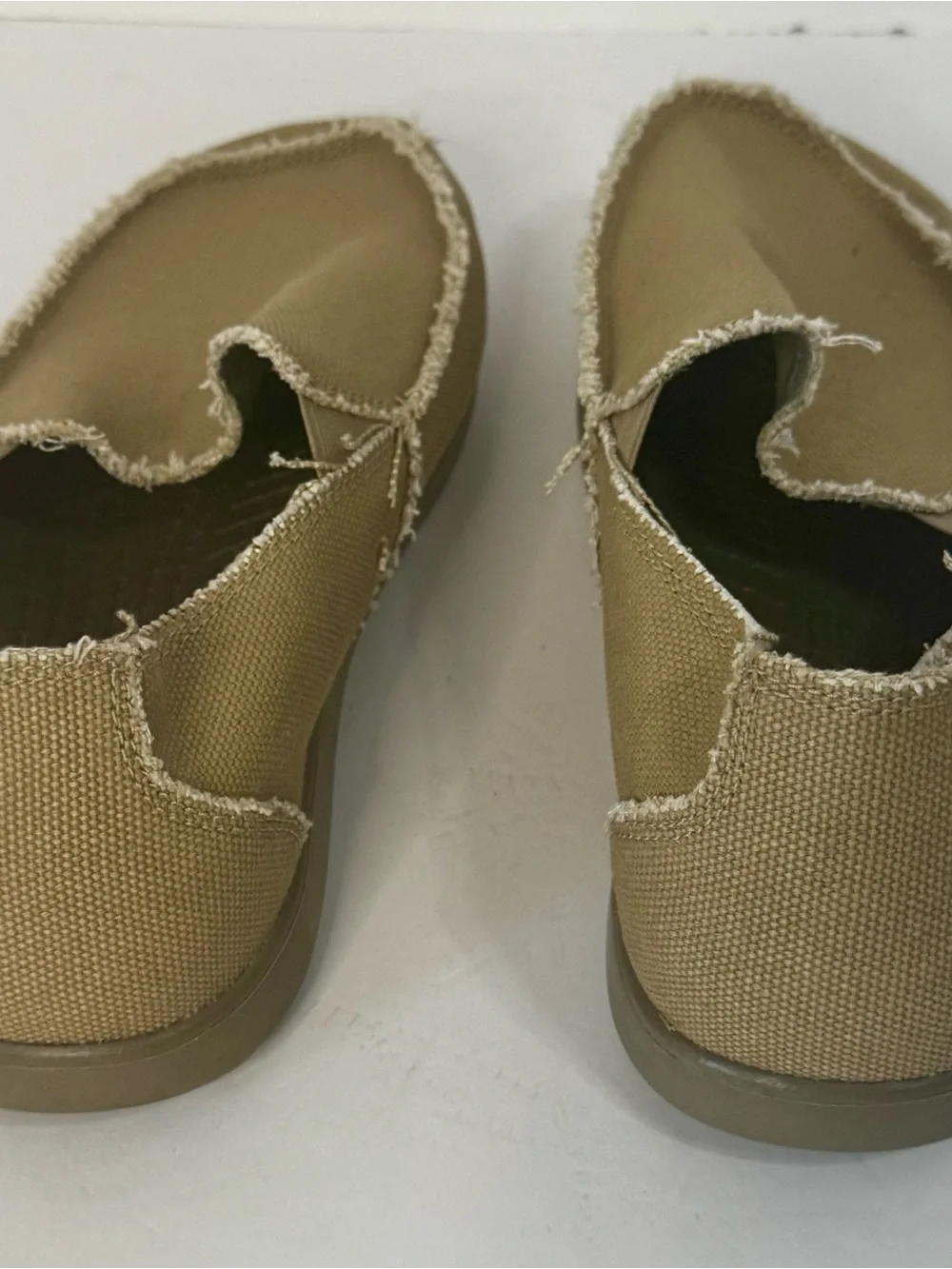 CROCS Men's Slip-On Canvas Loafers in Tan